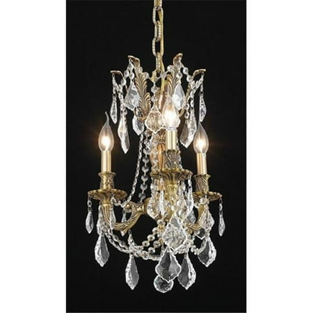 

Elegant Lighting 9203D13FG-RC Rosalia Collection Hanging Fixture - French Gold Finish- Royal Cut