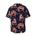 thumbnail image 5 of Salouo Leopard Print Pattern Cuban Collar Shirts for Men Button-Down Shirt Men's Short Sleeve Shirts Hawaiian Shirts Casual Shirts -Small, 5 of 6