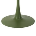 thumbnail image 2 of WestinTrends Playa 5-Piece Indoor Outdoor Round Metal Patio Dining Table Set With Stackable Patio Dining Side Chairs, Olive Green, 2 of 14