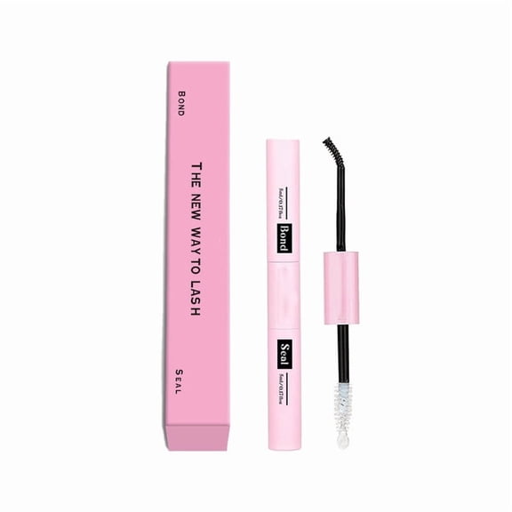 ONLYEOR 2-in-1 Double Head Eyelash Glue, Black False Eyelash Adhesive with Brush Applicator, Quick Drying Long Lasting Waterproof Formula, Easy to Apply Makeup Tool for Daily Wear (A)