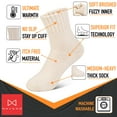 thumbnail image 3 of NevEND 3 Pairs Women's Wool Merino Winter Thermal Boots Thick Insulated Heated Socks For Cold Weather Outdoor Activities Mixed Color, 3 of 7