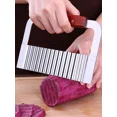 thumbnail image 4 of Stainless Steel Potato Chip Salad Vegetable Crinkle Cutter Cutting Tool Jq, 4 of 6