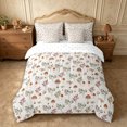 thumbnail image 3 of Erosebridal Mushroom Woodland Queen Bedding 7pcs,Forest Botanicals Bedding Comforter Set Queen,White Grey,Reversible, 3 of 6