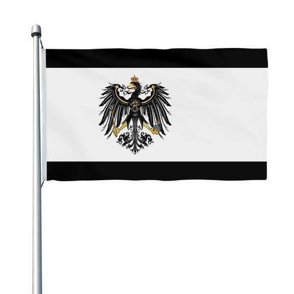 Aihccy Kingdom of Prussia 1892-1918 Flag with Brass Grommets Size - 3x5Ft