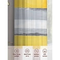 thumbnail image 6 of Yellow Gray Abstract Sheer Curtains 96 Inches Long 2 Panels Geometric Strip Light Filtering Semi Sheer Window Curtains Drapes for Bedroom Living Room 52"x96", 6 of 7