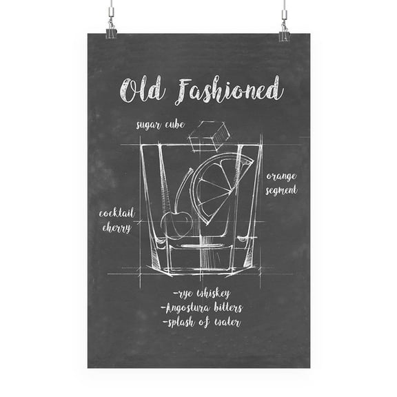 Mixology Old Fashioned Poster - Ethan Harper Designs,
