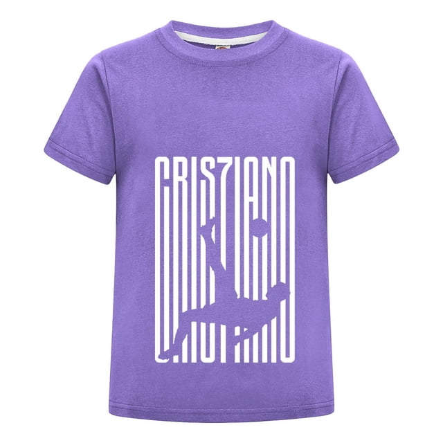 Camiseta de Niño con Diseño CR7 y Celebración Playera Deportiva de Cristiano Ronaldo