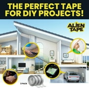 Alien Tape Double Sided Mounting Tape 3 Rolls Heavy Duty Nano Two Sided Clear 1.18 in x 10 ft