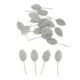 thumbnail image 2 of 200 piezas de ramos de rosas artificiales de seda para bodas, color plateado, 2 of 8