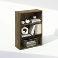 thumbnail image 5 of Furinno Simple Open Shelf, Bookcases, 3-Tier, Columbia Walnut, 5 of 6