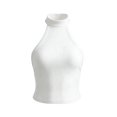 thumbnail image 6 of Gsakboxl Womens Tops Women Y2K Style Backless Slim Fit Spaghetti Strap Tank Top Versatile Sleeveless Camisole Soft Stretch Basic Daily Fashion Layering Vest White M, 6 of 10