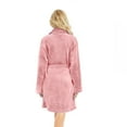 thumbnail image 3 of U2SKIIN Women Plush Robe, Short Womens Fleece Robes Soft Warm Spa Bathrobe（Bean Pink, XX-3X-Large）, 3 of 6