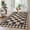 Black, variant on Checkered Jute Runner Rug 2x6 Kitchen Runner Rugs Indoor Outdoor Entryway Rug Non-Slip Washable Jute Rugs for Hallway Non Shedding Neutral Carpet for Bedside Entry Front Door Porch, Brown