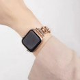 thumbnail image 3 of Correa de reloj inteligente de metal de 38/40/41 mm para mujer, compatible con la serie SE 5, serie 6, correa de reloj ajustable duradera para hombre, compatible con 7/6/5/4/3/2/1, oro rosa, 3 of 4