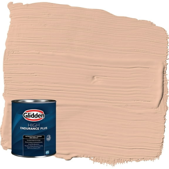 Glidden HEP Starfish / Orange Semi-Gloss Exterior Paint with Primer, 1 Quart