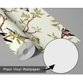 thumbnail image 6 of S4sassy Self Adhesive Wallpaper, Green Bird & Branch Print Mural Wall Paper, Peel and Stick Contact Paper for Walls, Entryway accent Wall, Office Decor, Solution (25"x60" inch), 6 of 9