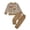 Khaki, variant on Gerichy Toddler Baby Boy Clothes Infant Fall Winter Outfit Long Sleeve Letter Pant Top Set 2Pcs Waffle Sweatshirt 3M-3T