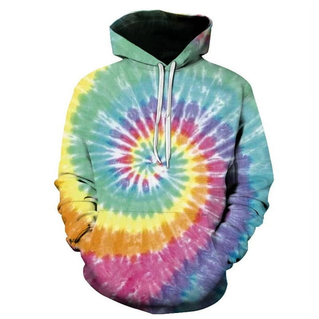 Hole Pattern Personality Creative 3D Printing Men's Hooded Sweatshirt Autumn and Winter Colorful Fashion Pullover Hoodie