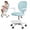 Blue, variant on Sioweci Kids Computer Chair with Adjustable Footrest & Flip Armrest, Ergonomic Mesh Study Chair for Children, 360-Degrees Swivel Desk Chair for Home Bedroom Learning Room,Blue