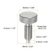 thumbnail image 2 of Spring Plunger with Knurled Handle M12*1.75 Pin Dia.6mm Release Pins Stainless Steel Non-Locking, 2 of 5