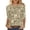 G Multicolor, variant on YUGYXL Women's 3/4 Sleeve Floral Graphic Shirts Plus Size Tunic Tops Boho Casual Crewneck Blouses Summer Dressy Shirts A Multicolor S