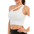thumbnail image 1 of Tinglu Sport Bra Women Sexy One Shoulder Underwear Lightweight Sportwear Vest, 1 of 8
