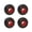Black, variant on CEORPER 4Pcs Roller 82A PU Drift Board Wheel Skateboard Accessories Easy to Use