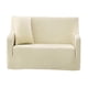 thumbnail image 1 of Cubierta Deslizante de Poliéster Spandex Protector de Sofá Decoraciones de Hogar Cafetería Comedor Oficina 1 asiento Beige Baoblaze Cubierta de sofá hecha punto, 1 of 7