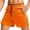 Orange, variant on ZQUUVOU Men's Shorts Solid Color Sports Fitness Lightweight Breathable Holiday Beach Shorts Zipper Pockets Olive Green