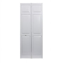 Seabrooke Raised Panel 30" x 80" White Vinyl Bifold Door