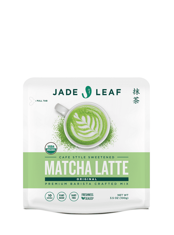 Jade Leaf Matcha, Organic Japanese Matcha Latte Mix, Powdered Tea, 3.5 oz