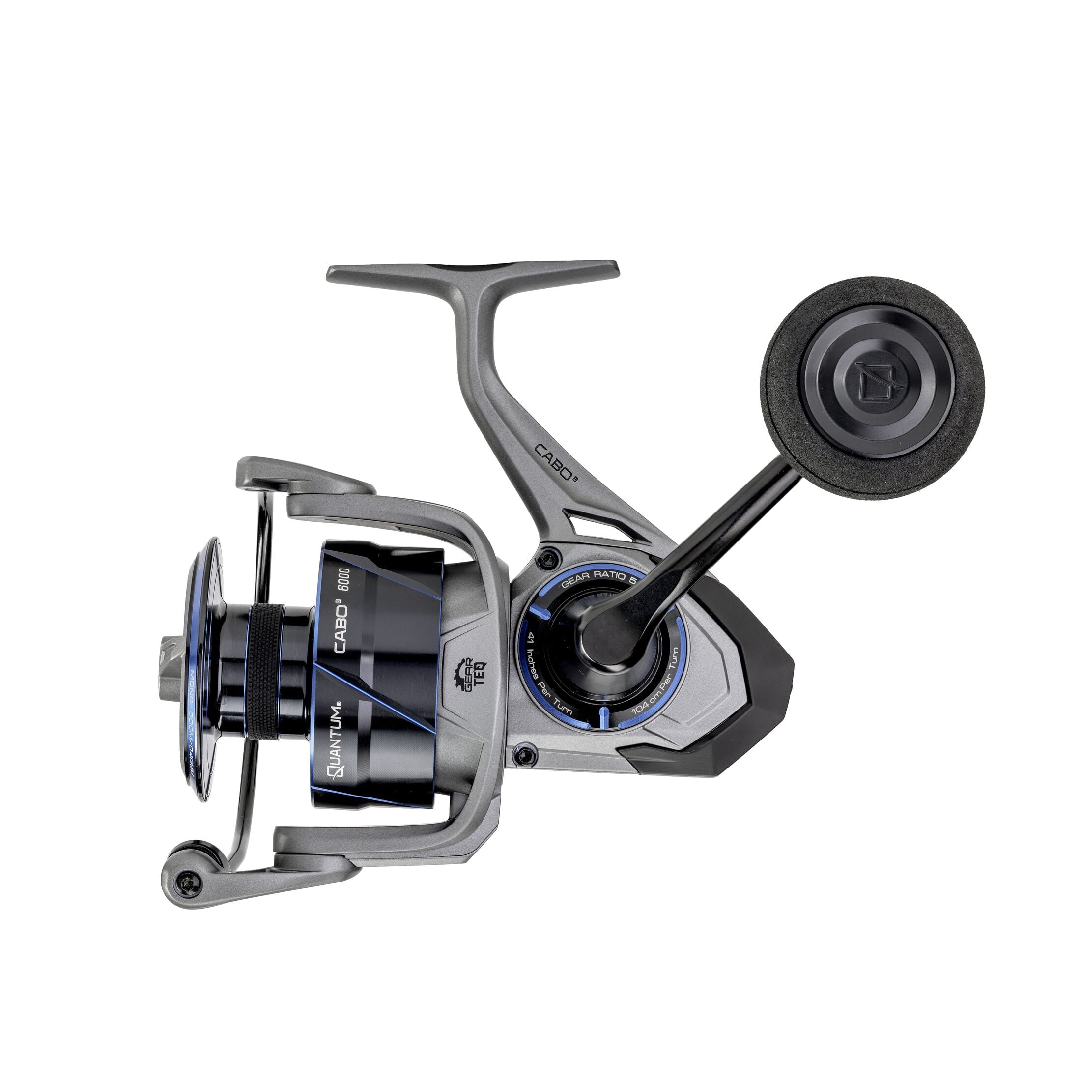 Quantum Cabo Spinning Fishing Reel, Size 6000, 5.6:1 Gear Ratio, 6+1 Bearings