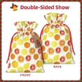 thumbnail image 2 of Fuzoiu Lemon Orange Print Christmas Gift Bag,Burlap Gift Bag with Drawstring Closure & Hang Tag,Perfect for Holidays, Birthdays, and Special Occasions-Medium, 2 of 7
