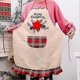thumbnail image 4 of Christmas Decoration Supplies Red Flower Linen Apron Adult Apron Restaurant Atmosphere Dress Up, 4 of 5
