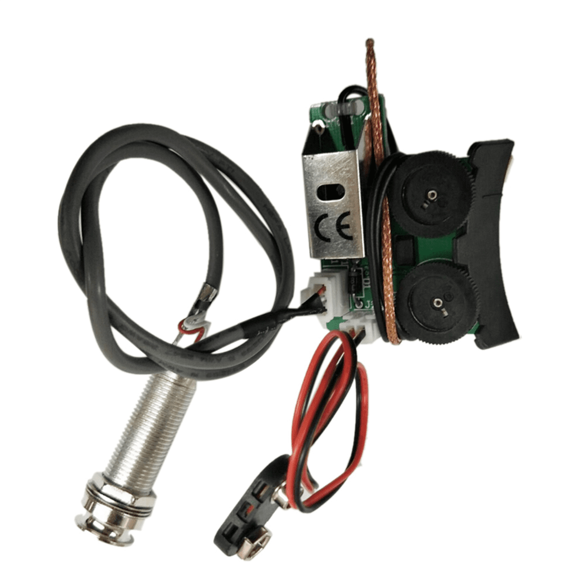 4X Under Saddle Piezo Pickup Onboard Preamp System for Acoustic Guitar
