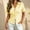A1 Yellow, variant on Women Button Down Shirts Y2K Slim Fit Cap Short Sleeve Button Up V Neck Collared Cropped Blouse Cute Preppy Tops Coquette Going Out Tops Ruched Front Office Dressy Blouses Tops Summer Casual Shirts