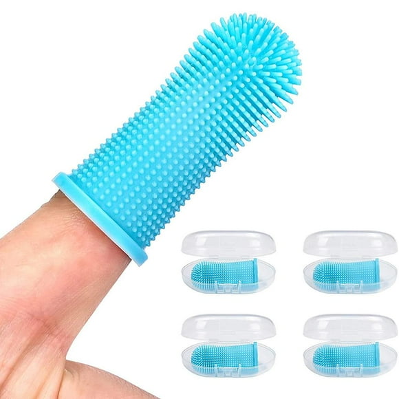 Soft Silicone Pet Finger Toothbrush Tooth Cleaner Dog Cat Tooth Cleaning Brush