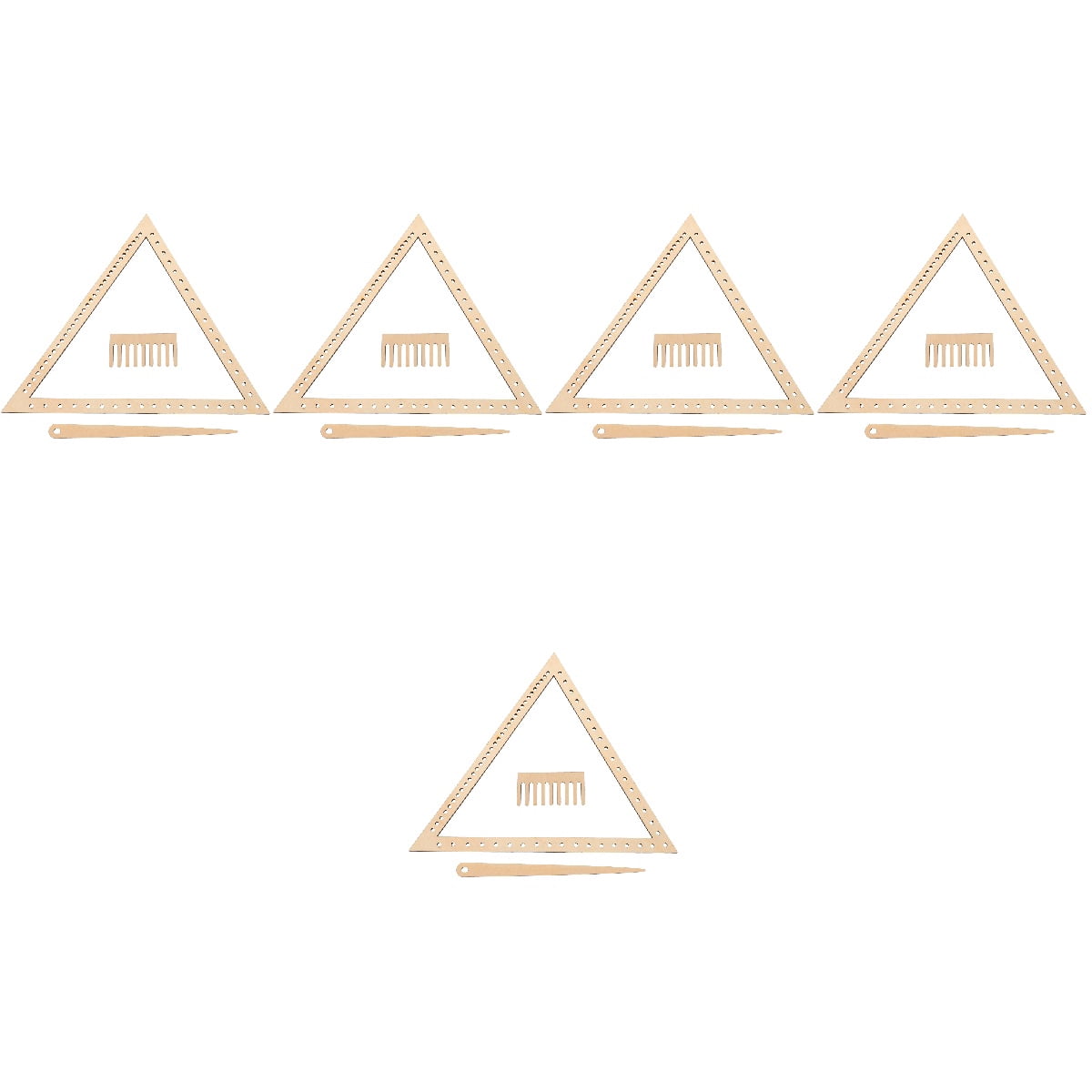 HOMEMAXS 5 Sets  Weaving Loom Crafting Weaving Triangle Weaving Handcraft Weave Board Weaving Tool