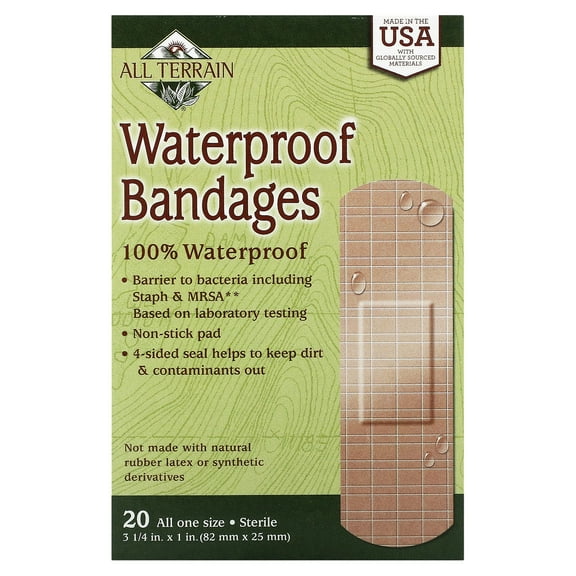 All Terrain Waterproof Bandages, 20 Bandages