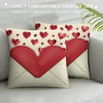 thumbnail image 3 of JEUXUS  Valentine's Day Pillow Covers  Big Red Hearts Small Red Hearts Decor Throw Pillow Covers Valentine's Day Cushion Case Decoration for Sofa Couch 53C, 3 of 5