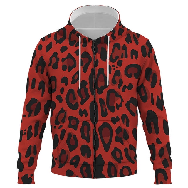 Sudadera con estampado 3D de leopardo para hombre, mujer y niño, moderna y genial, con cremallera, ropa de calle de manga larga, abrigo para niño y niña