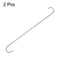 thumbnail image 3 of Uxcell Manganese Steel Long S Hooks S-shaped Hanging Hooks for Hanging Plant 2 Pcs Silver 16 Inch, 3 of 6