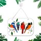 thumbnail image 5 of Bearachild Atrapasoles para ventana con forma de ave, colgante acrílico teñido para accesorios de decoración del hogar Decoración del hogar 4 pajaritos Bearachild HA005578-03, 5 of 6