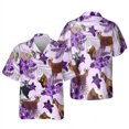 thumbnail image 4 of Camisetas divertidas e informales con estampado de animales, ovejas y caballos para hombre, ropa de moda, blusa hawaiana con solapa, camisetas para vacaciones, surf y playa, 4 of 5