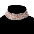 thumbnail image 2 of Gargantilla de rhinestone Sunnimix Pta Oro, 2 of 8