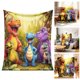 thumbnail image 2 of Manta de felpa con dinosaurios Manta suave y cálida para niños y niñas Manta acogedora para la siesta, la cama o el sofá Con motivos de dinosaurios, 2 of 8