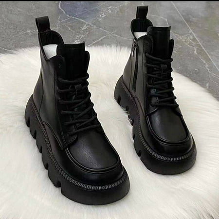 

Women‘s short boots autumn and winter New soft retro British style casual platform boots Women‘s boots