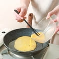 thumbnail image 2 of HCBY 2-in-1 Mini Kitchen Whisk Spatula Combo, 8.7in Multifunctional Manual Egg Beater, Black Plastic Stirrer for Baking Sauces Marinades, 2 of 5