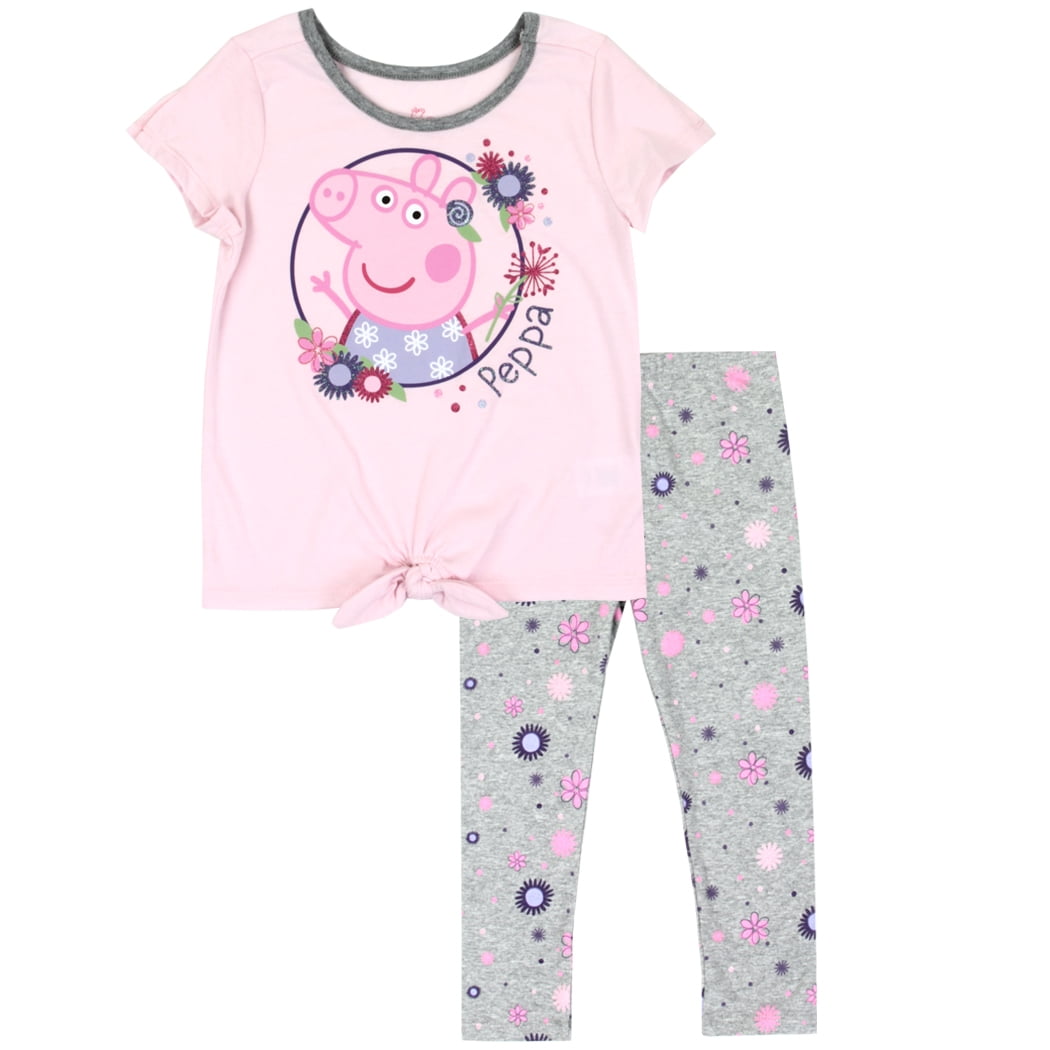 Peppa Pig T-Shirt Toddler Girls Size 3T Short Sleeve Navy Stay Cute NEW 
