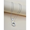 thumbnail image 5 of Charm Coeur & Anneau Collier en Couches, 5 of 5